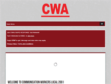 Tablet Screenshot of cwa2001.org